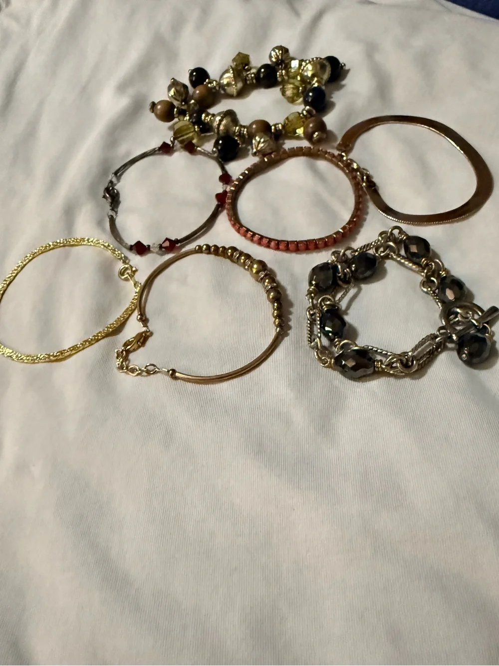 Vintage Women's Fashion Mixed Lot 7 Bracelets